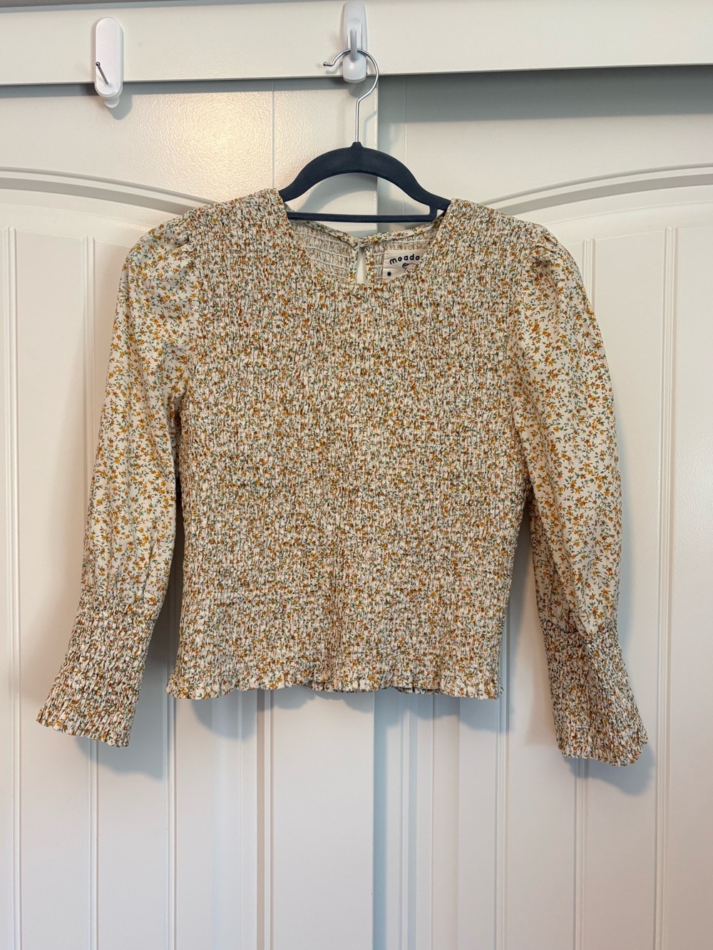 LF Markey Meadows Rose Top Vintage Country Floral print size us 4